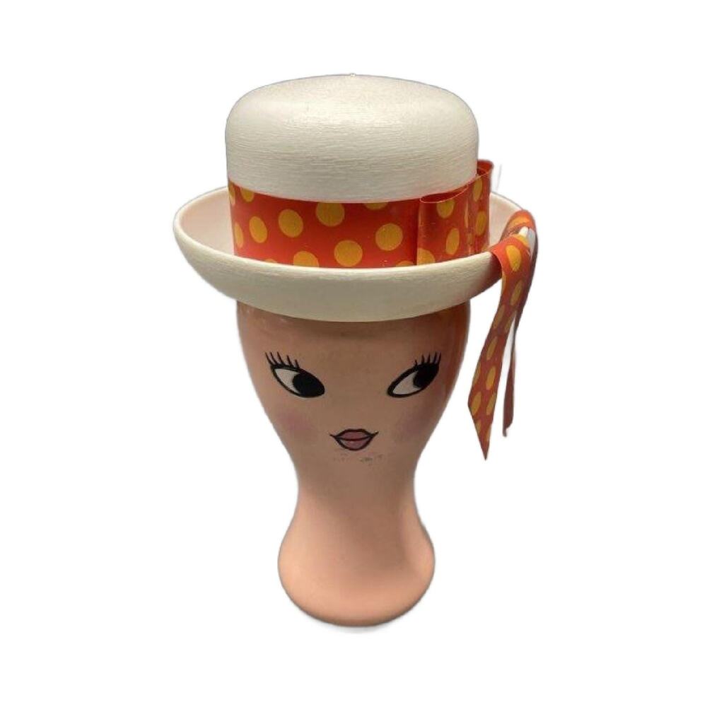 Vintage 1967 Avon Miss Lollypop Lady Bust Perfume Bottle